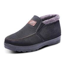 Load image into Gallery viewer, Tangnest Winter Men's Cotton Shoes Soft Fur Warm Ankle Boots For Man Casual Round Toe Slip-on Snow Boots High Top Shoes XMM194