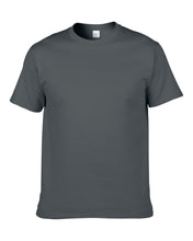 Lade das Bild in den Galerie-Viewer, Solid color t-shirt round neck short sleeve cotton blank advertising shirt overalls
